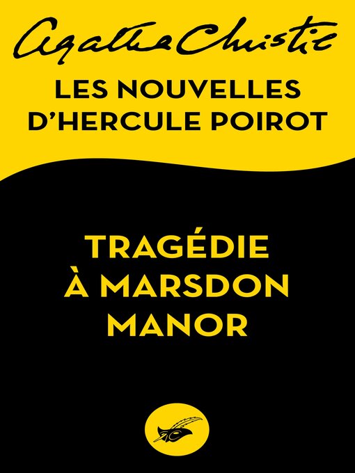 Cover of Tragédie à Marsdon Manor